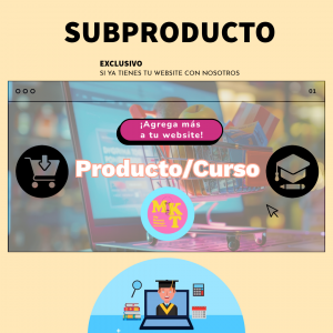 Producto/Curso para Websites E-commerce o Plataforma Educativa